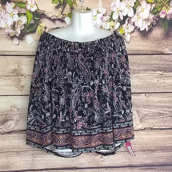 Xhiliration ❤Off the Shoulder Top -  New w/ Tag - Picture 4 of 6